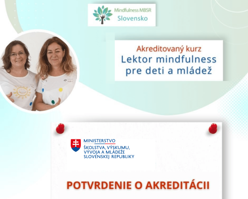 akreditovaný kurz lektor mindfulness pre deti a mládež